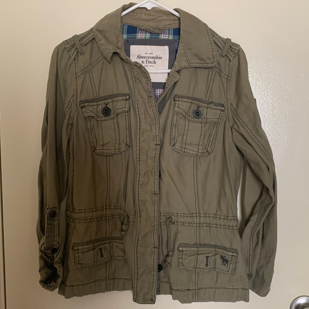 Abercrombie and Fitch Green Utility Jacket